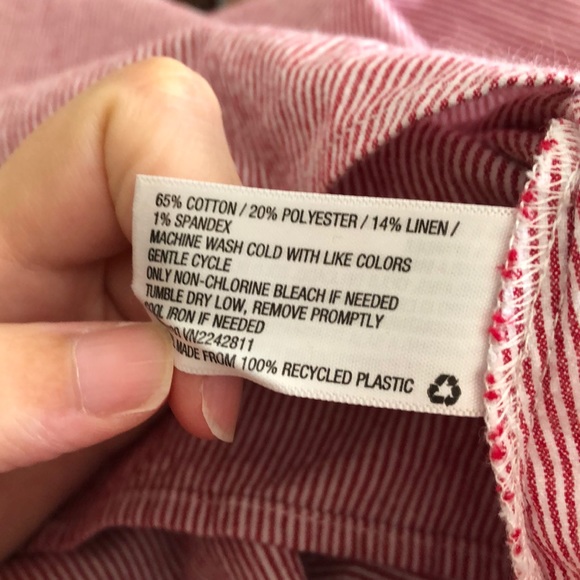 Ingrid and Isabel ruffle striped top/blouse tie - Picture 5 of 5